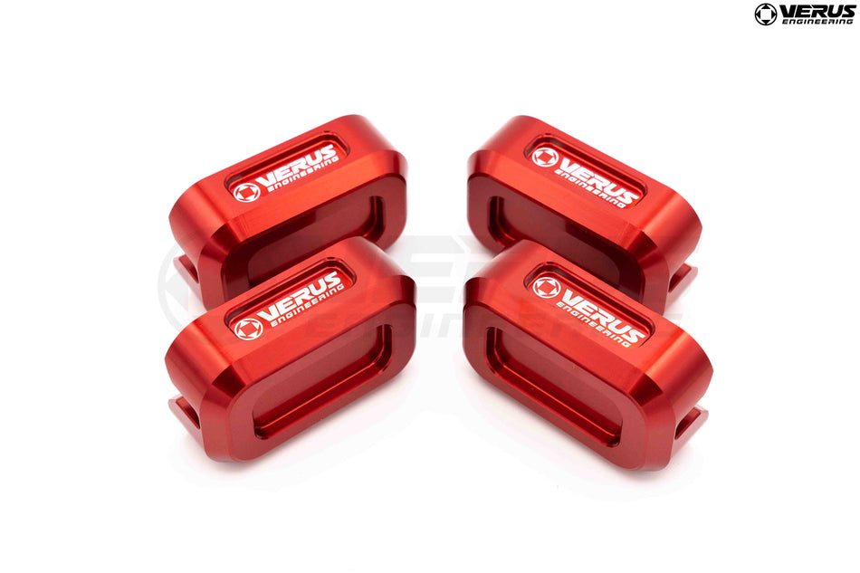 Verus Engineering Pinch Weld Jack Pucks - FRS/BRZ/GT86, Anodized Red