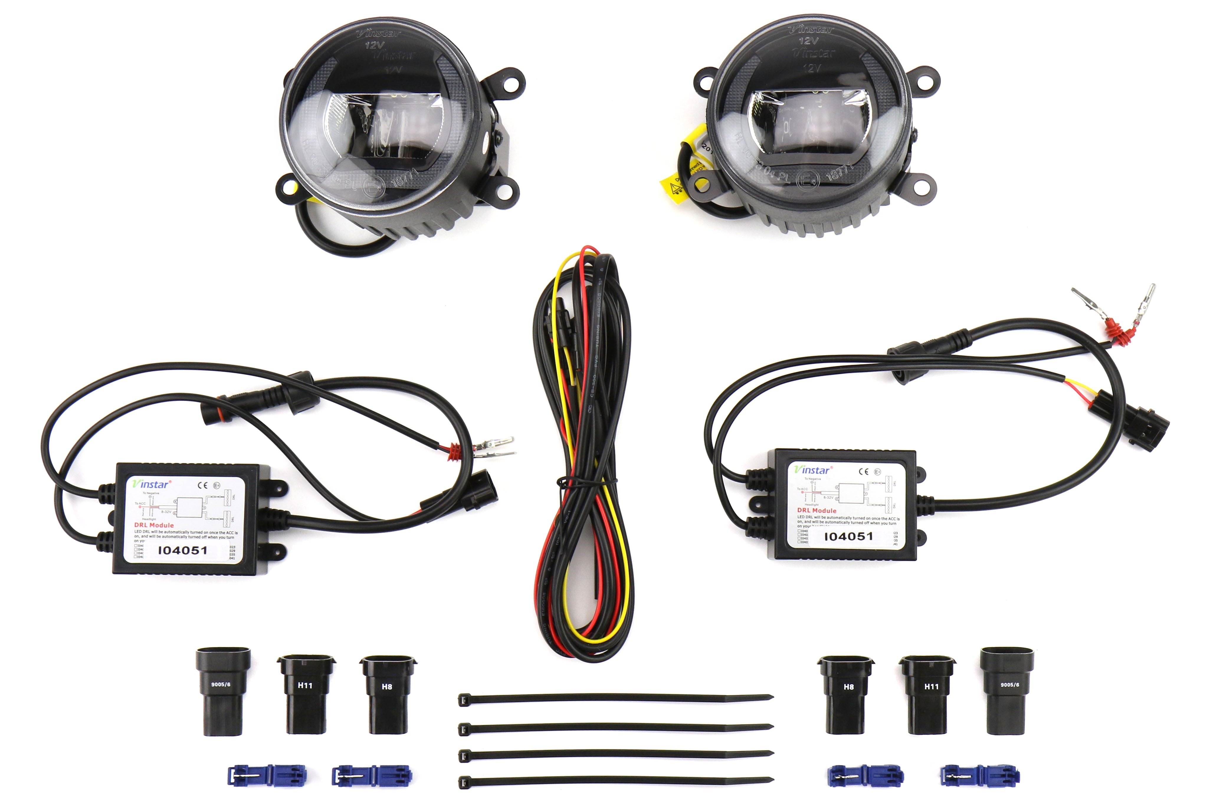 OLM LED Corona Ring DRL Fog Light Housings - 2015 WRX 2015 STI 13-15 FR-S BRZ 86 2014 Forester