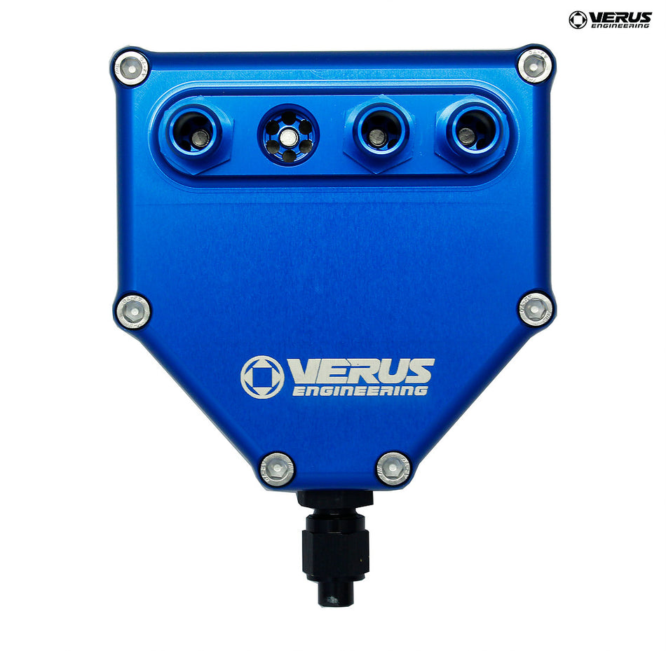 Verus Engineering Dual Air Oil Seperator for Toyota GT86, Scion FR-S, Subaru BRZ - Anodized Blue