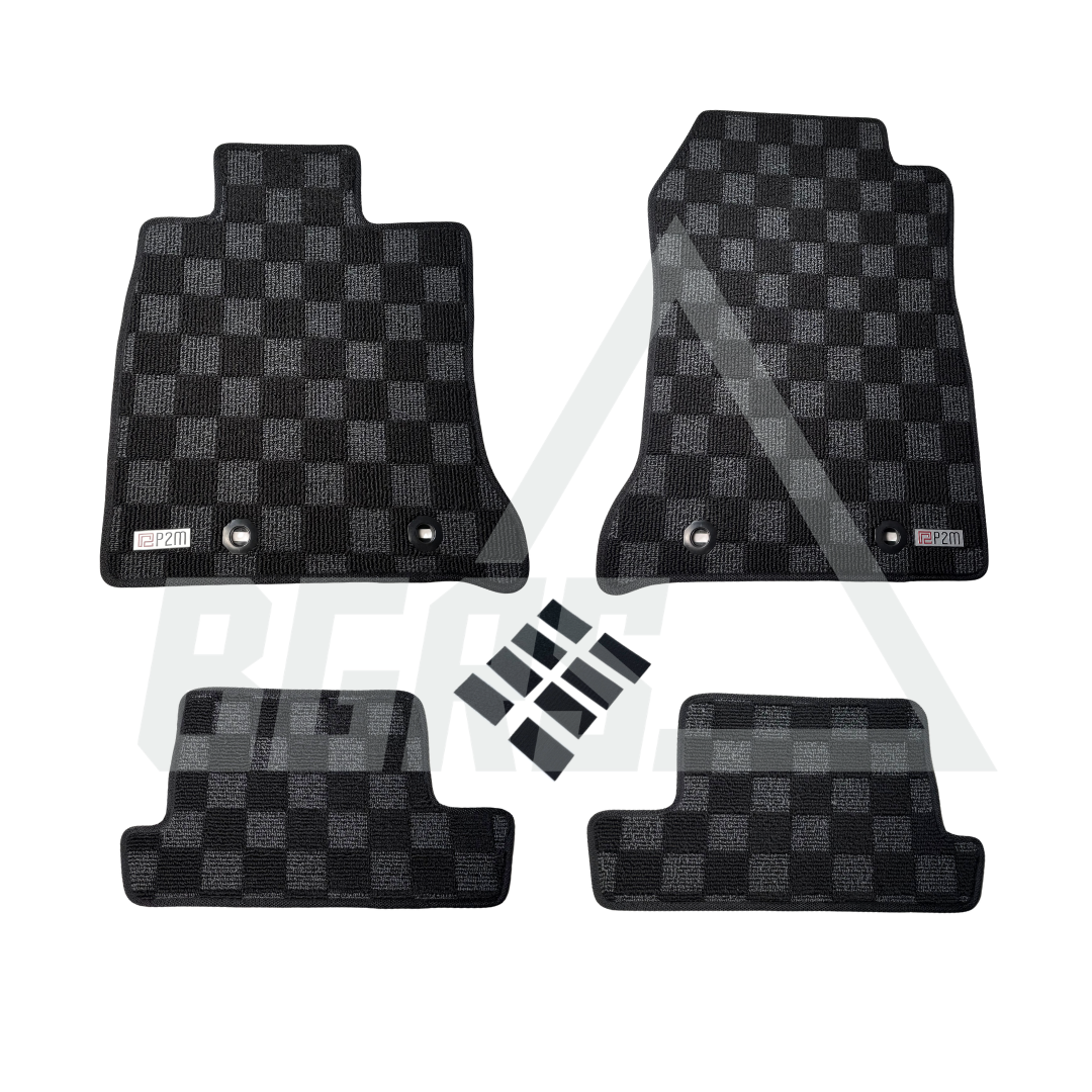 P2M Race Floor Mats Full Set for 22+ BRZ/GR86