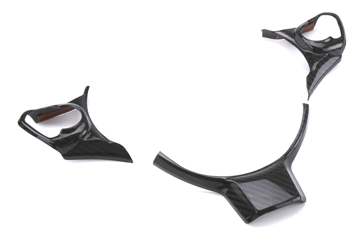 OLM LE Dry Carbon Fiber Steering Wheel Covers - 2017-2024 Subaru BRZ / Toyota GR86