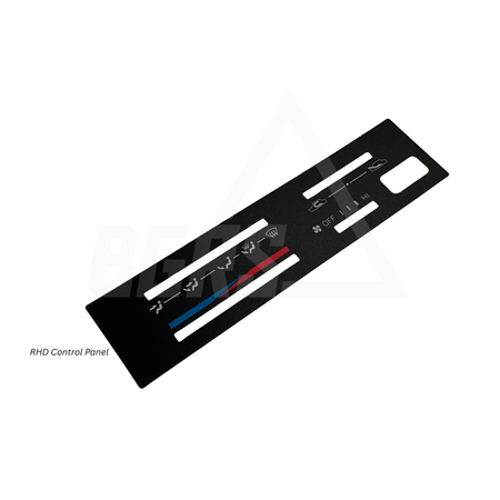 OEM Toyota Corolla AE86 Heater and A/C Control Panel Plate