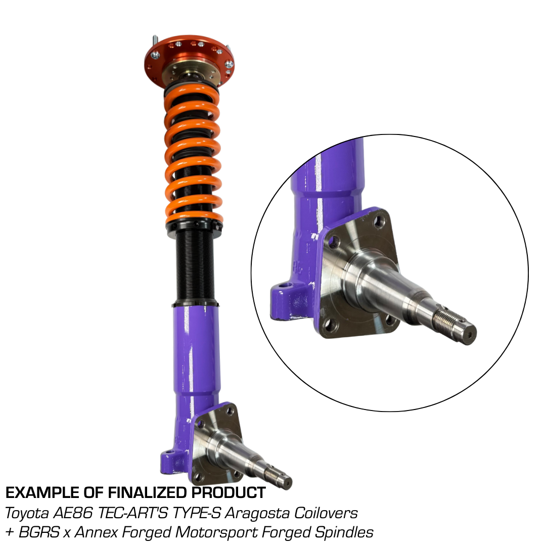 Battle Garage Forged AE86 Motorsport Spindles