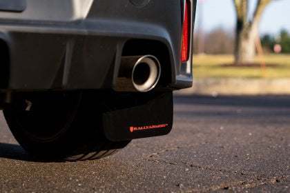 Rally Armor UR Black Mud Flaps with Red Logo for 2023+ Toyota GR Corolla