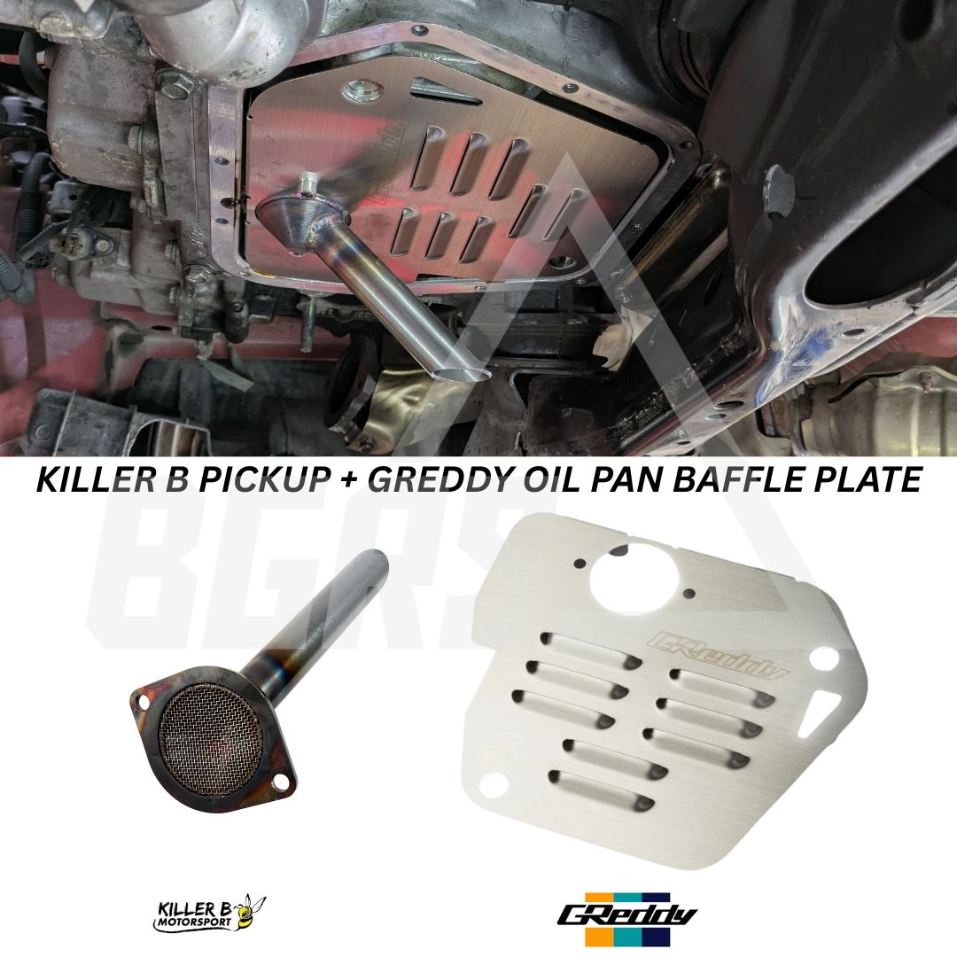 GReddy FRS / BRZ Oil Pan Baffle Plate- Stainless Steel + Killer B Motorsport Ultimate Subaru FA20 BRZ/FR-S Oil Pickup