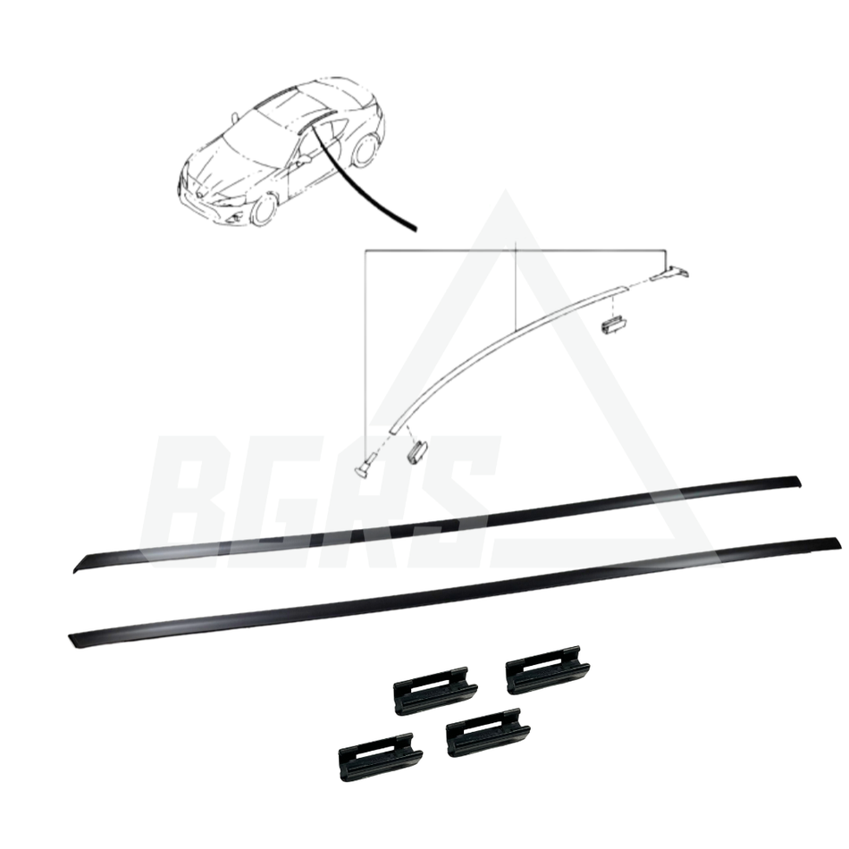 OEM Subaru Roof Molding Kit for 2013-2021 Subaru BRZ/Scion FR-S/Toyota 86