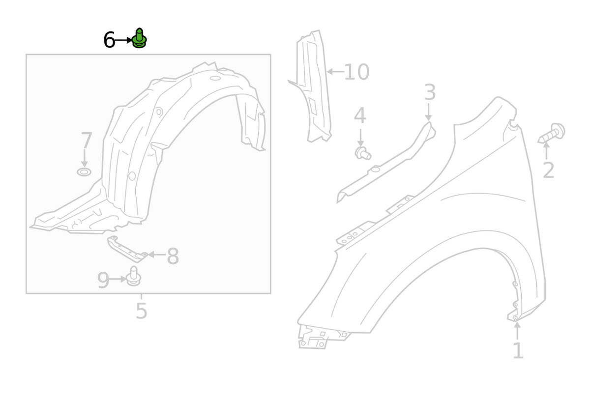 OEM Subaru Retainer Clip 2013+ FRS/BRZ/86 22+ BRZ/GR86