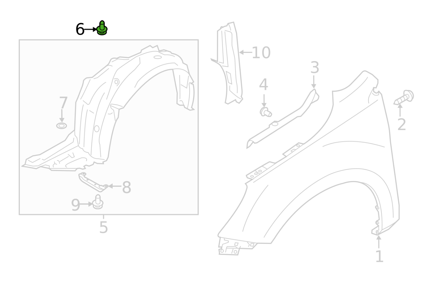 OEM Subaru Retainer Clip 2013+ FRS/BRZ/86 22+ BRZ/GR86