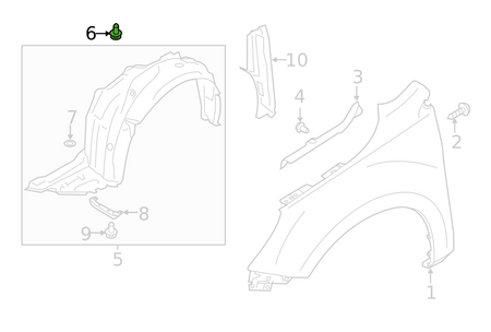 OEM Subaru Retainer Clip 2013+ FRS/BRZ/86 22+ BRZ/GR86