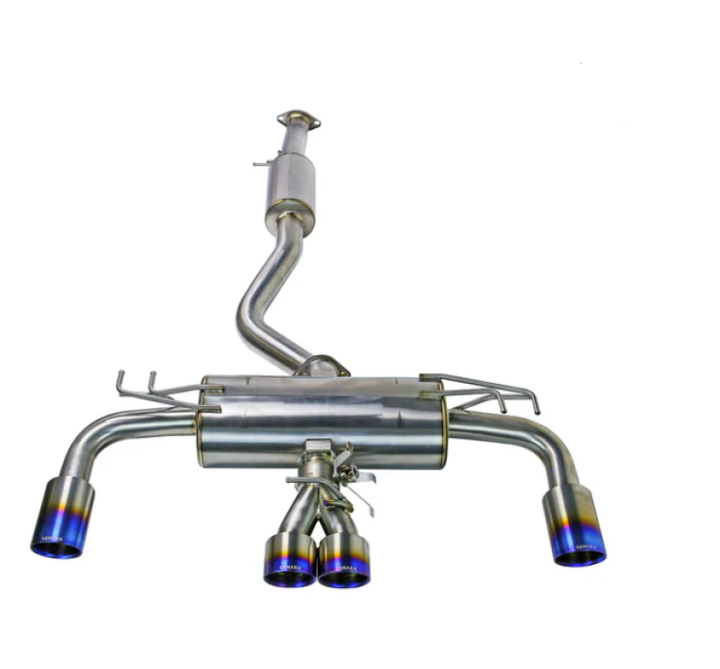 REMARK Elite Spec Full Titanium Quad Tip Cat-Back Exhaust - Burnt Titanium Tips - 2023+ Toyota GR Corolla
