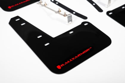 Rally Armor UR Black Mud Flaps with Red Logo for 2023+ Toyota GR Corolla