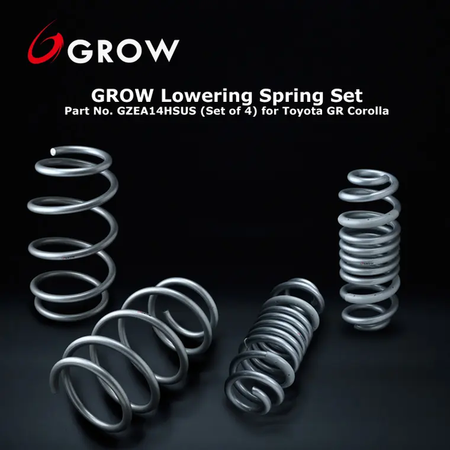 Cusco x GROW Progressive Front & Rear Lowering Spring Set (~1.0" Drop) - 2023+ Toyota GR Corolla