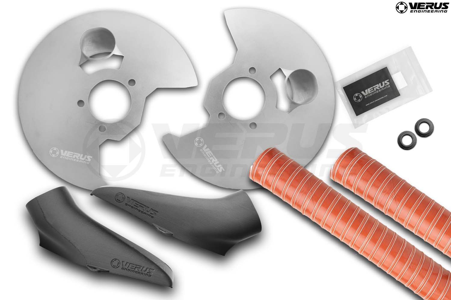 Full Brake Cooling Kit - Toyota GR Corolla, w/ Replacement OEM Axle Nuts
