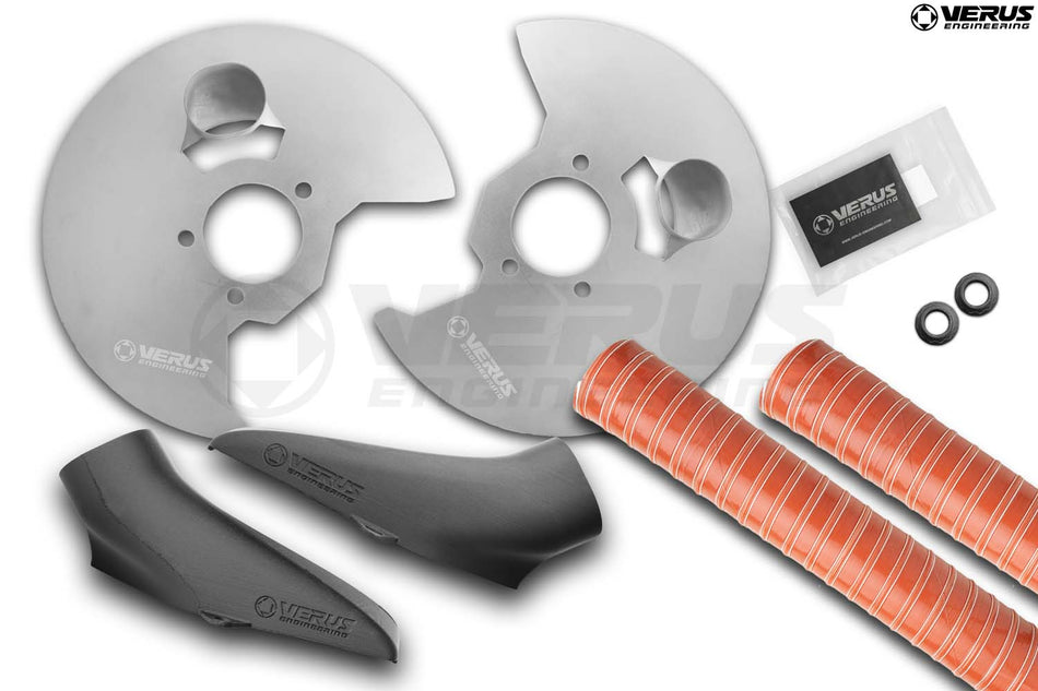Full Brake Cooling Kit - Toyota GR Corolla, w/ Replacement OEM Axle Nuts