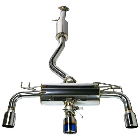 REMARK Elite Spec Stainless Steel Triple Tip Cat-Back Exhaust - Polished Outer & Burnt Titanium Center Tips - 2023+ Toyota GR Corolla
