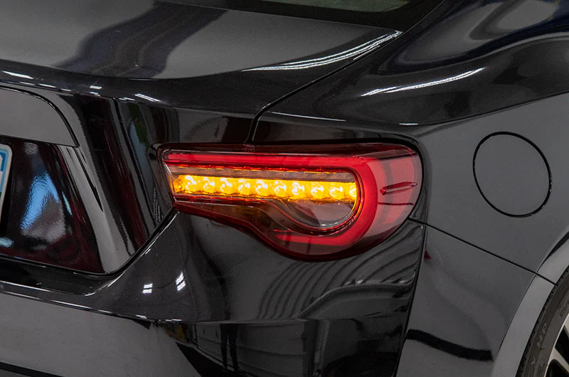 OLM OE Plus Linear Style Sequential Tail Lights (Clear) - 13-20 FR-S BRZ 86