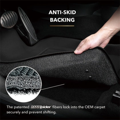 3D MAXpider KAGU Series All-Weather Floor Liners (Black - 1st & 2nd Row) for 2023+ Toyota GR Corolla