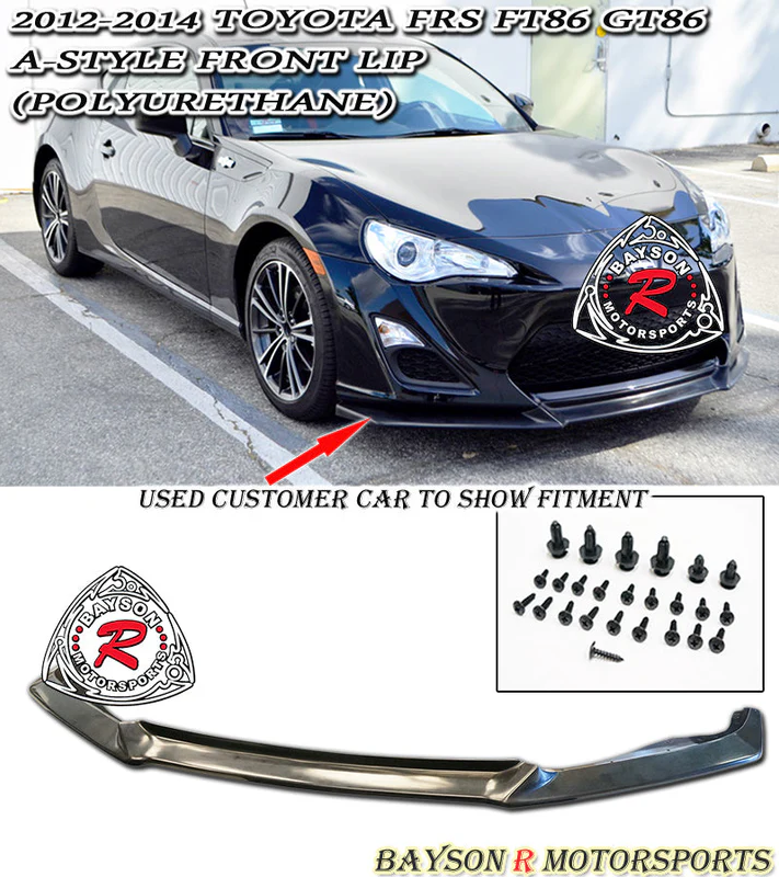 Bayson R Front Lip Bayson R A Style Front Lip For 2012-2016 Scion FR-S – Battle Garage ...