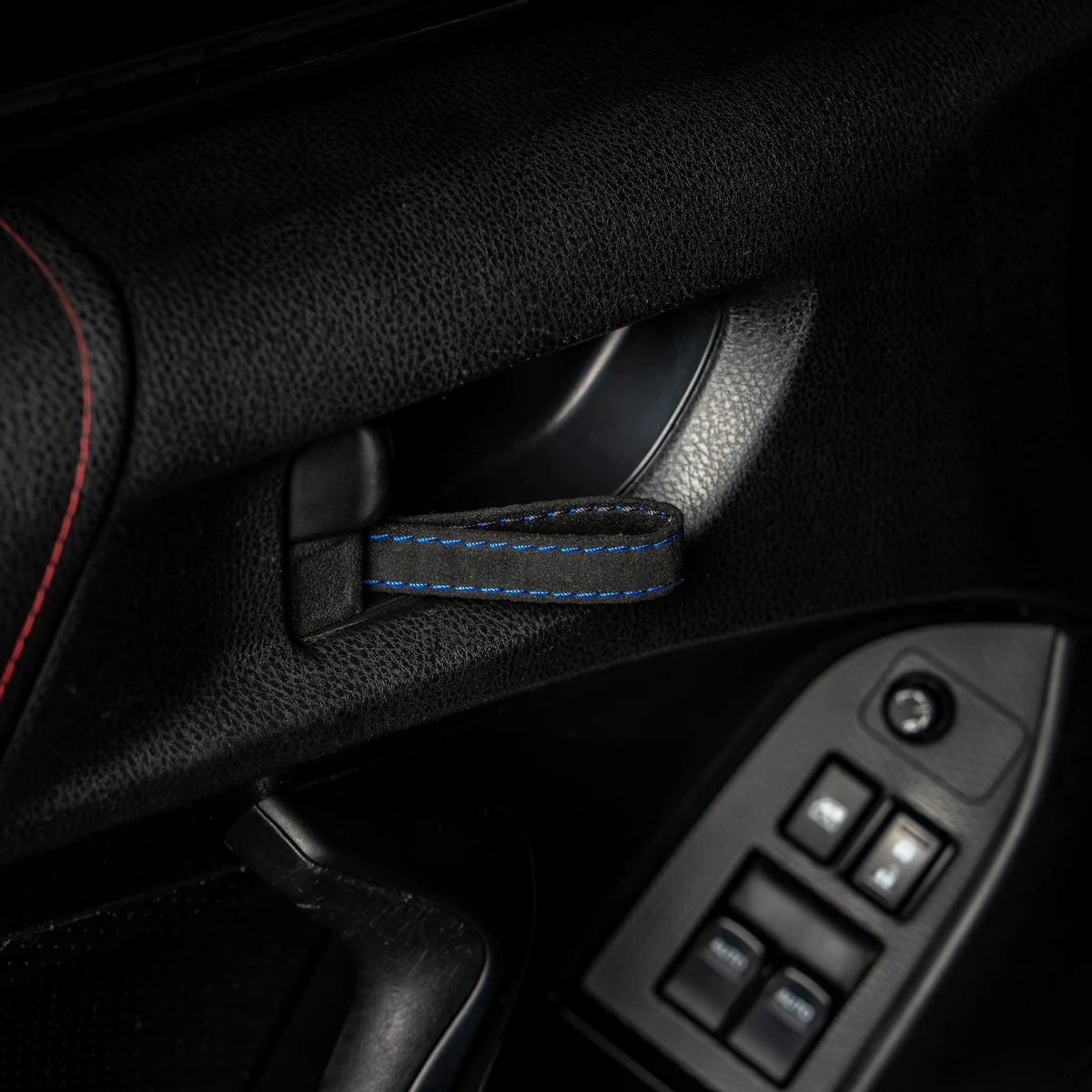 Billetworkz Alcantara Door Pull Strap Kit - Fits Subaru WRX/STI, BRZ, Crosstrek & More (2008–2021)