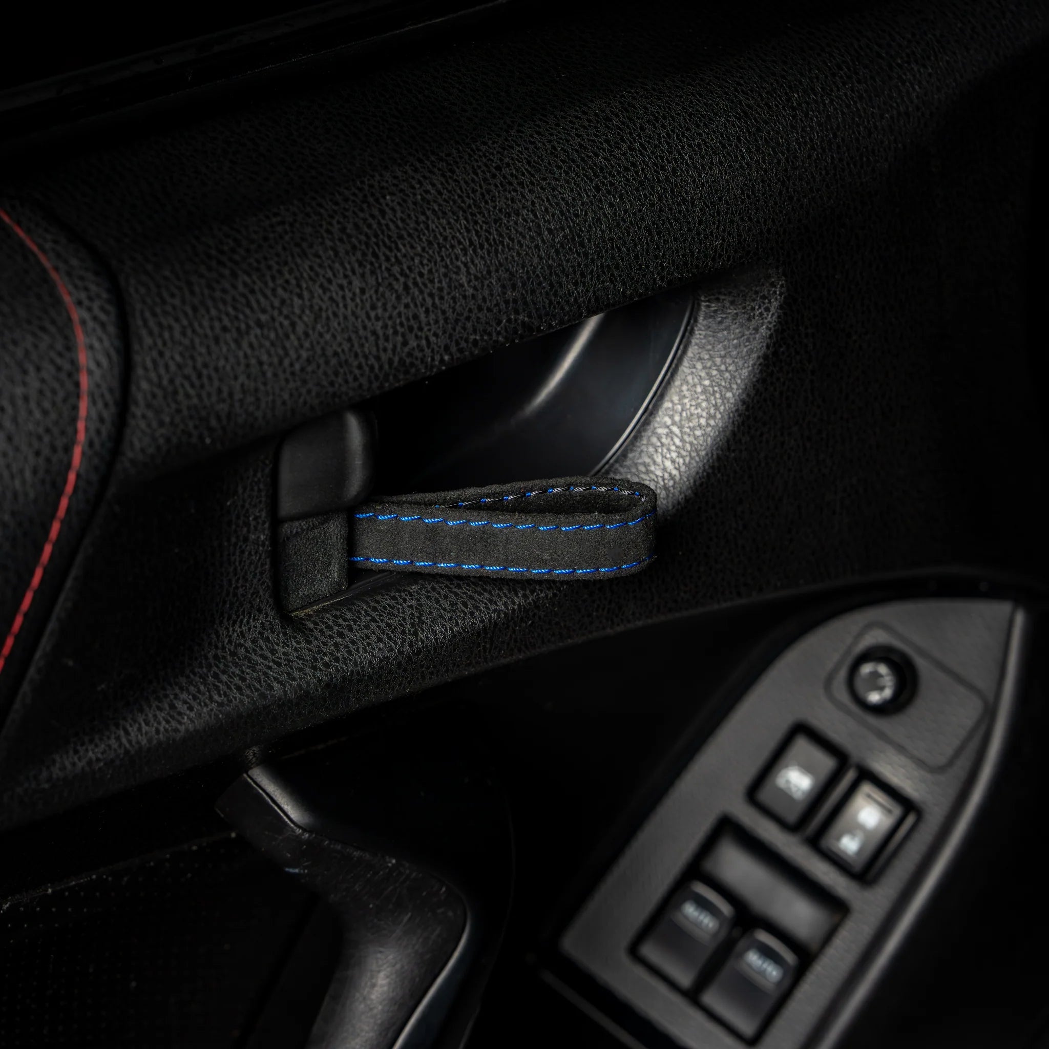 Billetworkz Alcantara Door Pull Strap Kit - Fits Subaru WRX/STI, BRZ, Crosstrek & More (2008–2021)