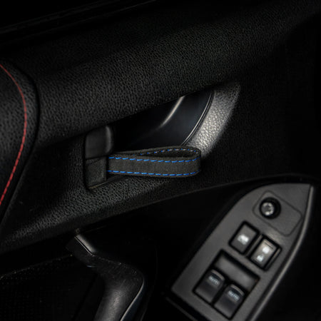 Billetworkz Alcantara Door Pull Strap Kit - Fits Subaru WRX/STI, BRZ, Crosstrek & More (2008–2021)