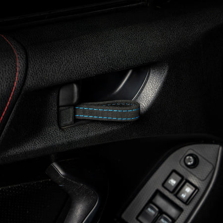 Billetworkz Alcantara Door Pull Strap Kit - Fits Subaru WRX/STI, BRZ, Crosstrek & More (2008–2021)