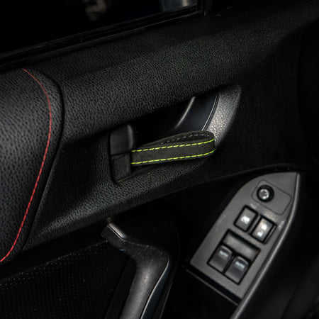 Billetworkz Alcantara Door Pull Strap Kit - Fits Subaru WRX/STI, BRZ, Crosstrek & More (2008–2021)