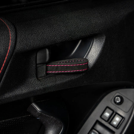 Billetworkz Alcantara Door Pull Strap Kit - Fits Subaru WRX/STI, BRZ, Crosstrek & More (2008–2021)