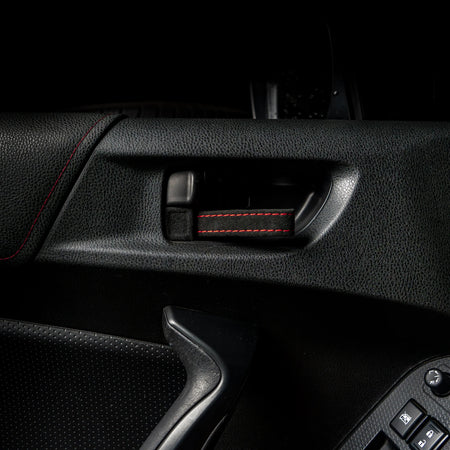 Billetworkz Alcantara Door Pull Strap Kit - Fits Subaru WRX/STI, BRZ, Crosstrek & More (2008–2021)