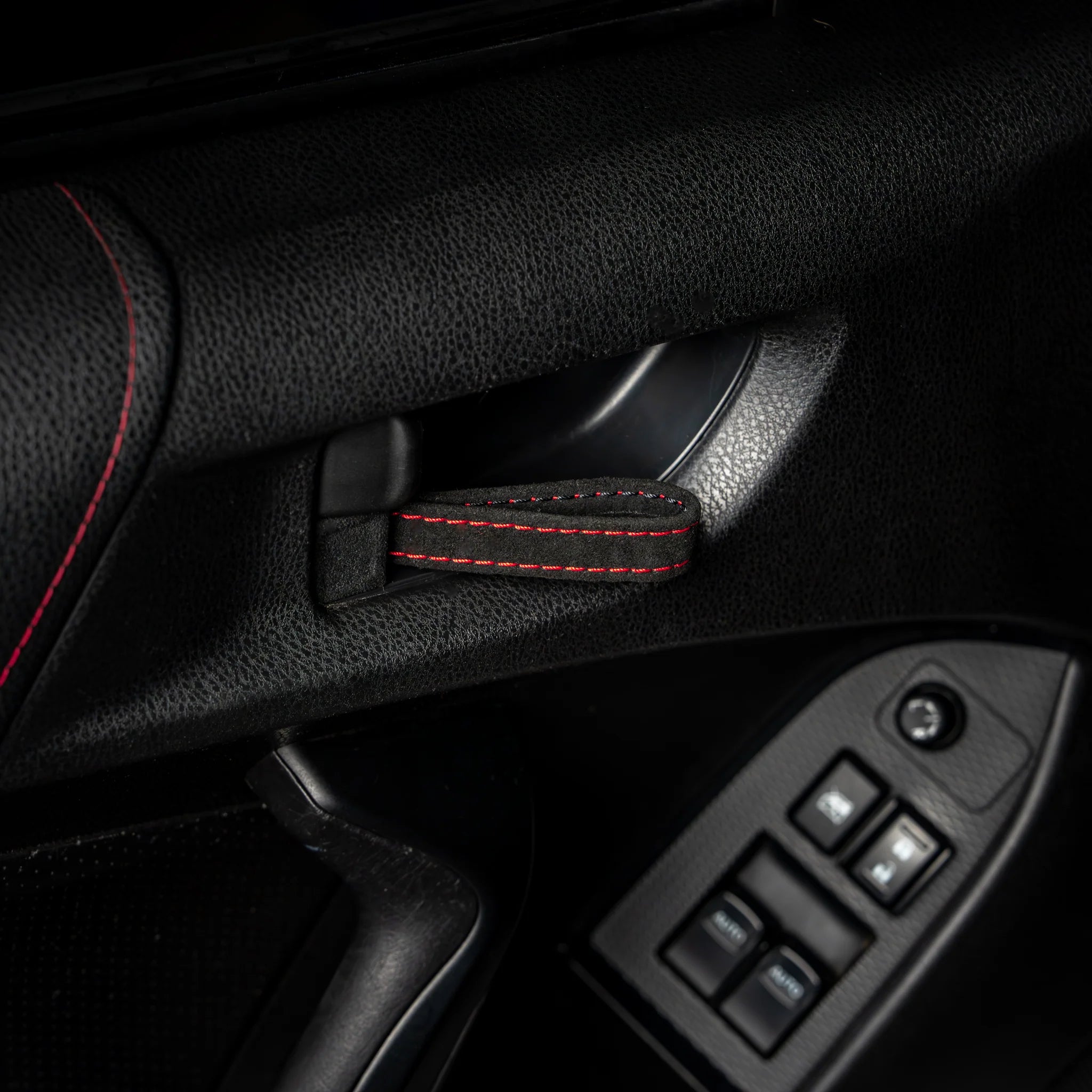Billetworkz Alcantara Door Pull Strap Kit - Fits Subaru WRX/STI, BRZ, Crosstrek & More (2008–2021)
