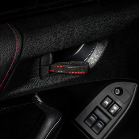 Billetworkz Alcantara Door Pull Strap Kit - Fits Subaru WRX/STI, BRZ, Crosstrek & More (2008–2021)
