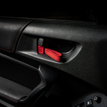 Billetworkz Alcantara Door Pull Strap Kit - Fits Subaru WRX/STI, BRZ, Crosstrek & More (2008–2021)