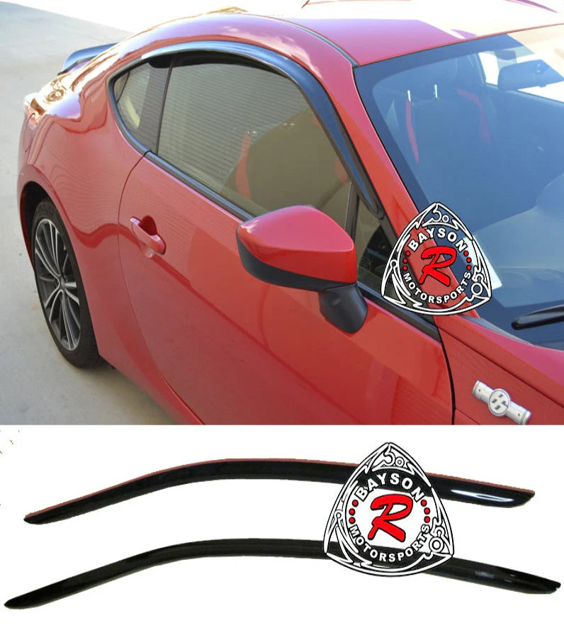 Bayson R Bayson R JDM Style Window Visors For 2012-2020 Subaru BRZ / Scion FR-S ...