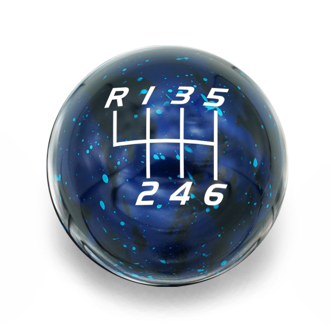 Billetworkz Cosmic Space Shift Knob 6-Speed Velocity Engraving for Toyota GR Corolla / Corolla Hatch - Blue Cosmic Space 