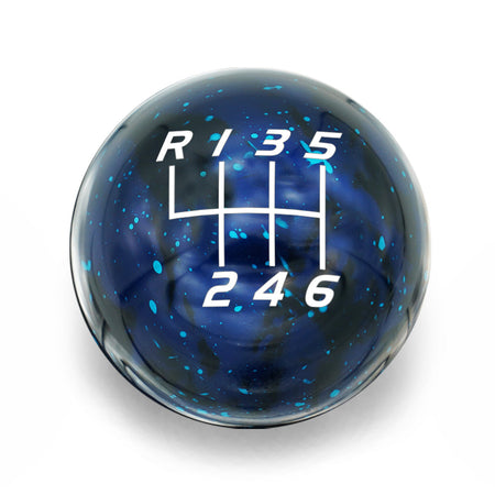 Billetworkz Cosmic Space Shift Knob 6-Speed Velocity Engraving for Toyota GR Corolla / Corolla Hatch - Blue Cosmic Space 