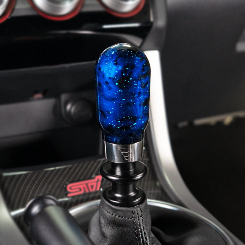 Billetworkz “Hybrid” Shift Knob - Toyota GR Corolla / Corolla Hatch - Blue Cosmic Space