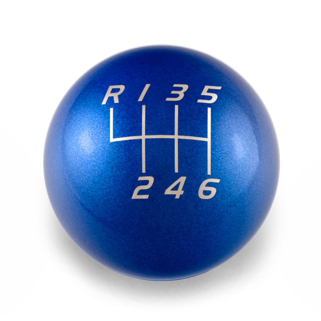 Billetworkz Weighted Shift Knob 6-Speed Velocity Engraving for 2023+ Toyota GR Corolla - Candy Blue / Chonk