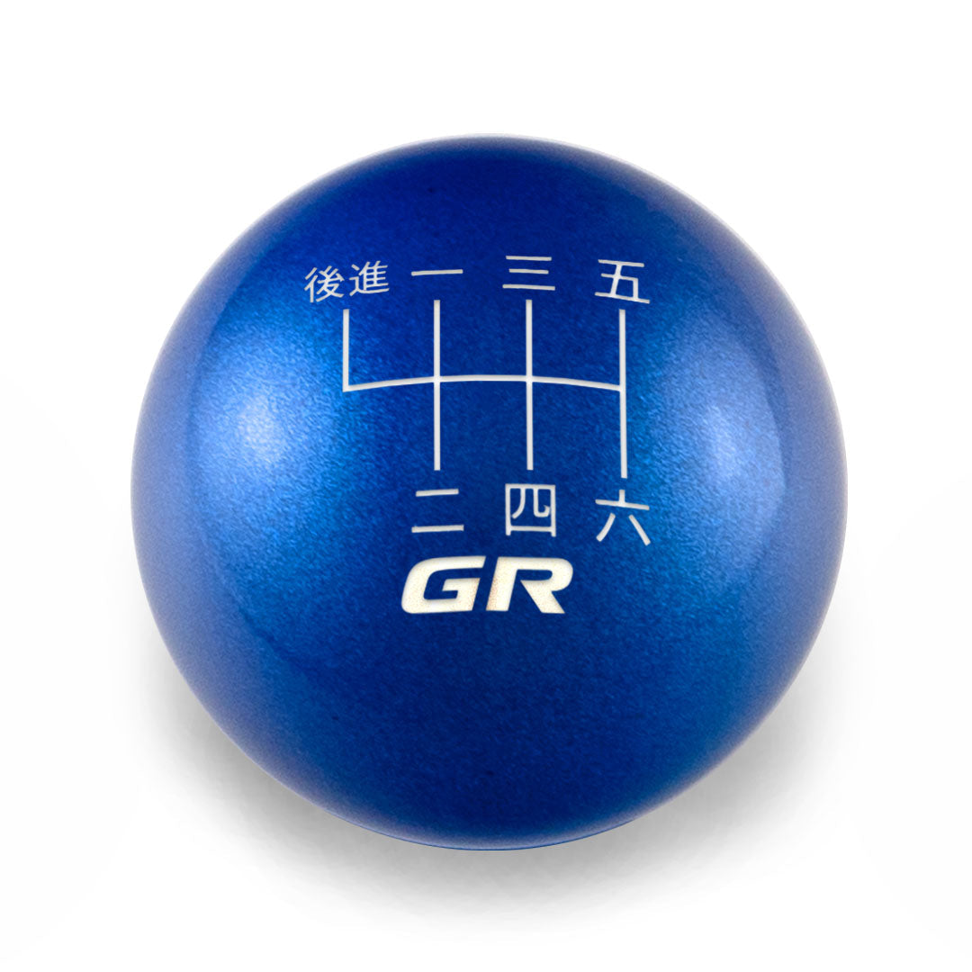 Billetworkz Weighted Shift Knob 6-Speed Japanese GR Engraving for 2023+ Toyota GR Corolla - Candy Blue / Chonk