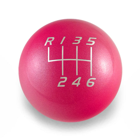 Billetworkz Weighted Shift Knob 6-Speed Velocity Engraving for 2023+ Toyota GR Corolla - Candy Pink / Chonk