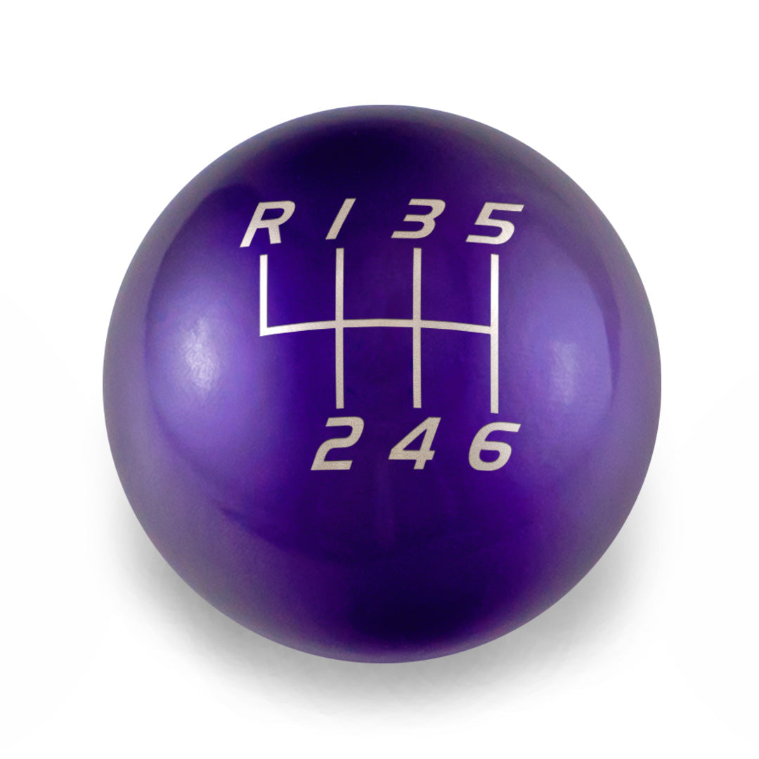 Billetworkz Weighted Shift Knob 6-Speed Velocity Engraving for 2023+ Toyota GR Corolla - Candy Purple / Chonk