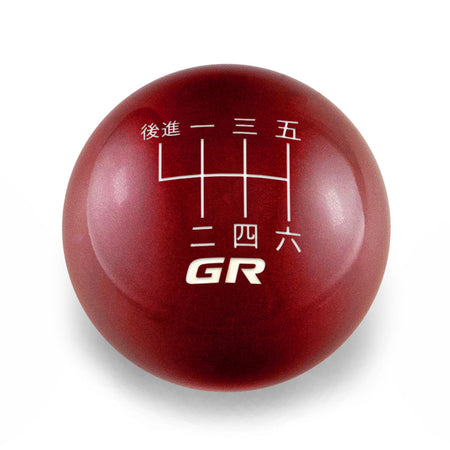 Billetworkz Weighted Shift Knob 6-Speed Japanese GR Engraving for 2023+ Toyota GR Corolla - Candy Red / Chonk
