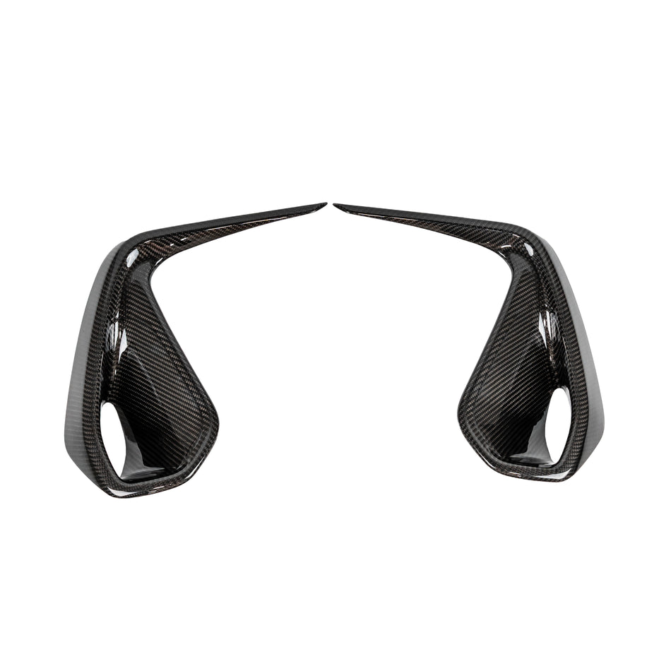 Driven Media Carbon Fiber Front Bumper Bezel Covers - 2022+ Subaru BRZ
