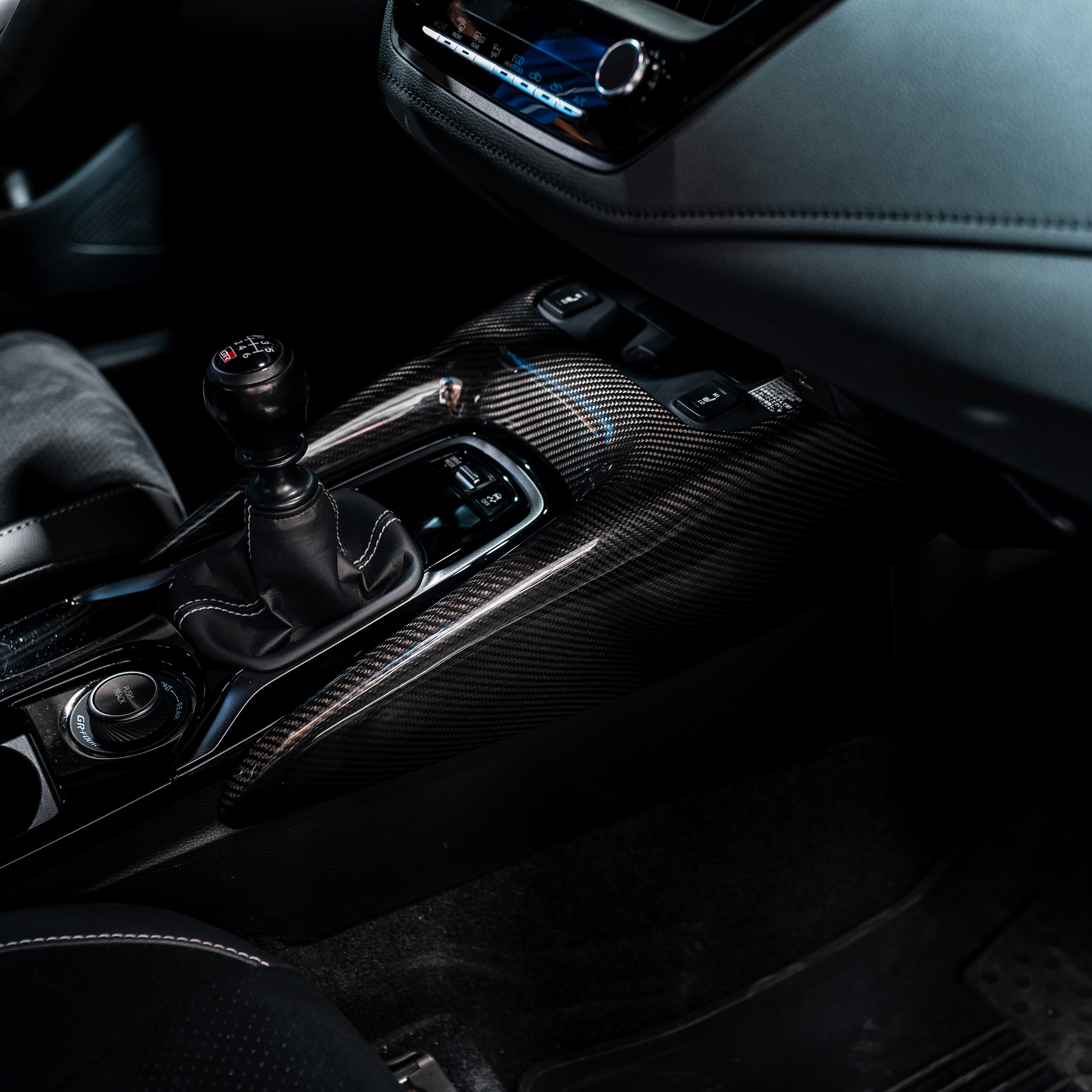 Driven.Media Carbon Fiber Front Center Console Cover - 2023+ Toyota GR Corolla