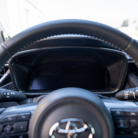 Driven.Media Carbon Fiber Gauge Cluster Surround - 2023+ Toyota GR Corolla