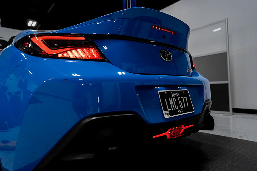 OLM Scythe Style LED Taillights (Smoke Lens Black Base White Bar) - 2022-2026 BRZ GR86