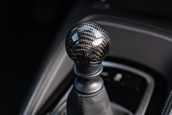 TOM'S Racing Real Carbon Fiber & Aluminum Manual Shift Knob (M10x1.25) - 2023+ Toyota GR Corolla
