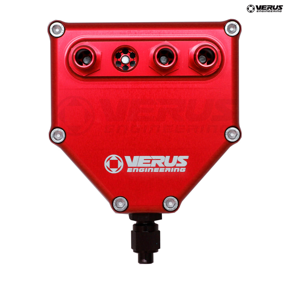 Verus Engineering Dual Air Oil Seperator for Toyota GT86, Scion FR-S, Subaru BRZ - Anodized Red