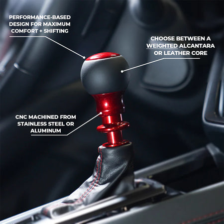 Billetworkz Fusion Shift Knob Weighted  - 6-Speed 2013-20 Subaru BRZ, Scion FR-S, Toyota 86 / 2022+ Subaru BRZ, Toyota GR86