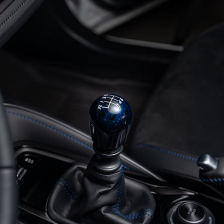 GR_Corolla_Shift_Knob_In_Car_Blue_Cosmic_Short_Teardrop_2