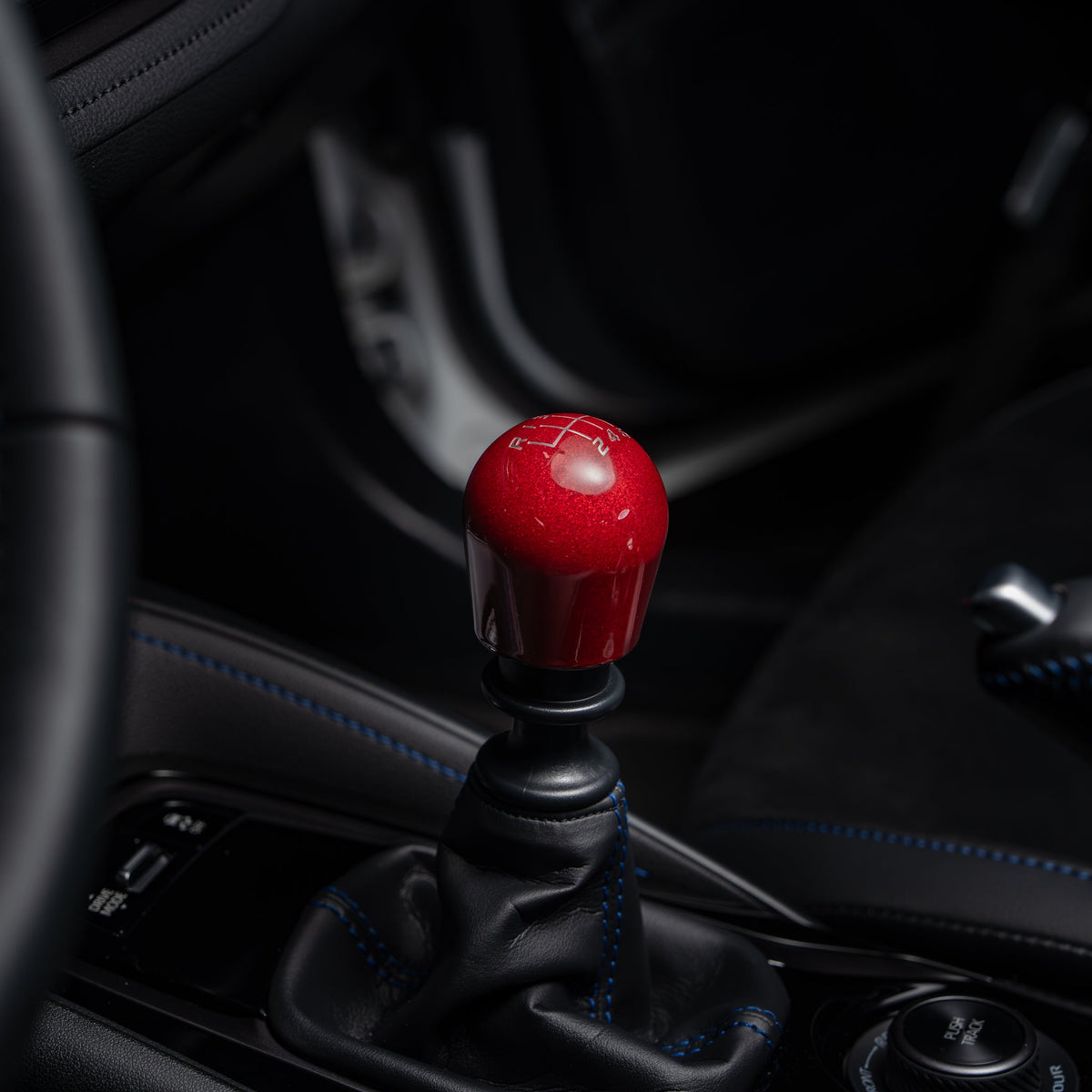 Billetworkz Weighted Shift Knob 6-Speed Velocity Engraving for 2023+ Toyota GR Corolla
Candy Red - installed in car